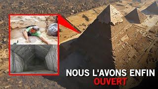 Les scientifiques ont enfin ouvert la chambre secrète de la grande pyramide d'Égypte !