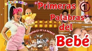 Primeras Palabras del Bebé I Animales de la Granaja I Aprende a Hablar Bebé I Spanish Baby Learning