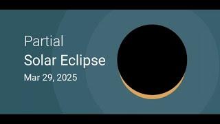 Partial Solar Eclipse over North Africa and Europe - March 29, 2025