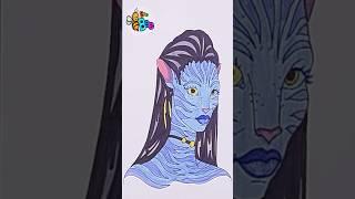 How to draw Na'vi | Avatar #drawing #drawinganimals #drawingforkids #howtodraw