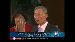 Mayor Barry Chang Swearing in
