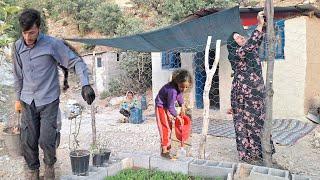 Nomadic Jinus Lady: Installing a pleasant shade next to a cave-dwelling family