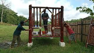 tutorial pengepakan gazebo mushola ukuran 2×3