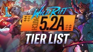 ULTIMATE CHAMPION TIERLIST Patch 5.2A | RiftGuides | WildRift