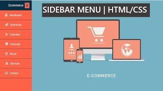 Sidebar Menu using HTML & CSS