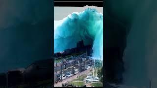 Tsunami Over Vizag Beach  #visakhapatnam #rkbeachvizag #tsunami #ai #submarine #trending #scary