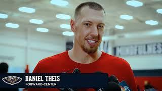 Daniel Theis talks opening night win, Yves Missi | New Orleans Pelicans