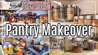 NEW! PANTRY MAKEOVER 2020 :: CLEAN, DECLUTTER + ORGANIZE WITH ME :: ORGANIZING IDEAS ON A BUDGET