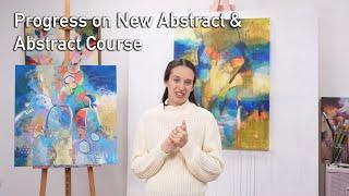 Progress on New Abstract & My first Abstract Course - Studio Vlog 27