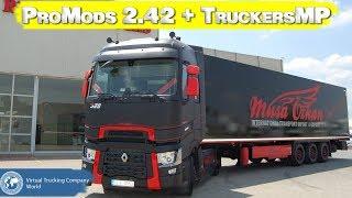 ETS 2  VTC World + ProMods 2.42 в Multiplayer  / Logitech G27 gameplay