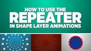 How to Use The Repeater with Shape Layers in After Effects | Adobe After Effects Tutorial