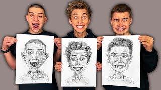 WHO CAN DRAW A YOUTUBER BETTER CHALLENGE !