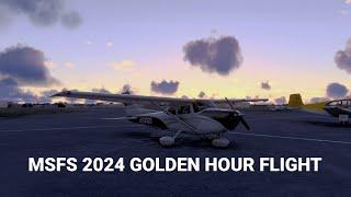 Golden Hour Flight In Scotland in a C172 | MSFS 2024