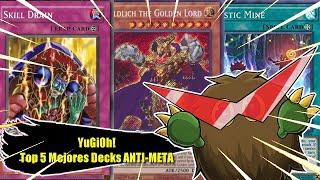 YuGiOh! Top 5 Mejores Decks Anti META