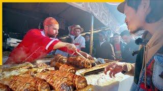 Legendary Moroccan Street Food  Lamb Heart Kebaba + Liver Skewers at the Marrakech Friday Market