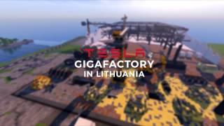 Minecraft Tesla Gigafactory in Lithuania