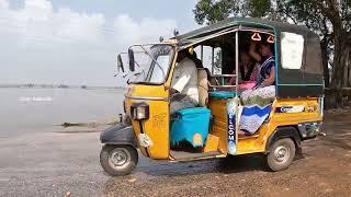 PIAGGIO APE Passenger Auto Drive in Flood Water | Auto videos | Crazy Autowala