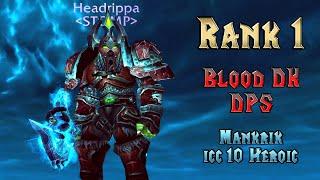 Shadowmourne Blood DPS DK - ICC 10 Bosses - Top Damage all Classes and Specs for Lady Deathwhisper