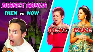 Famous DISNEY songs - THEN vs NOW (same song comparison)