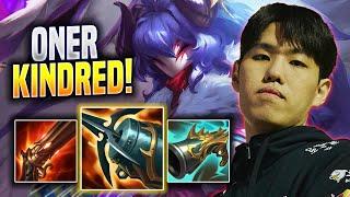 ONER DESTROYING WITH KINDRED! - T1 Oner Plays Kindred JUNGLE vs Lee Sin! | Preseason 2023