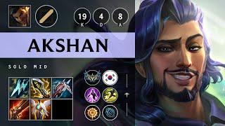 Akshan Mid vs Akali - KR Challenger Patch 25.11