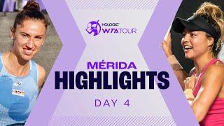 Day 4 in Mérida featuring Zarazua vs. Chwalinska, Sorribes Tormo in action | WTA Match Highlights