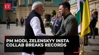 Zelenskyy's Instagram post with Modi gets over 2.5 million likes, garnering widespread praise