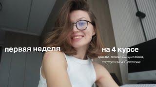 уютный влог: первая неделя на 4 курсе меда, совмещаю работу и учёбу, поступила на переводчика