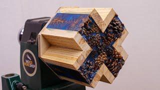 Woodturning - Pine Cone Waterfalls