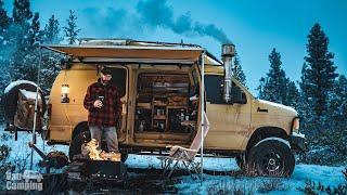 Van Camping Schnee, Feuer, Holzofen und Whiskey Staffel 3 Folge 4