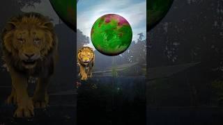 Lion And Earth Ek Sath #vfx #viralvideo #trendingshorts