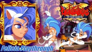 Darkstalkers: The Night Warriors (Arcade) - Felicia Playthrough