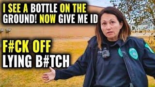 Idiot Female Officer & Tyrant Sergeant Owned For Framing Civilians *ID Refusal* 1st Amendment Audit