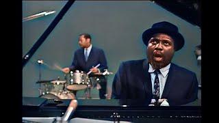 Thelonious Monk Quartet, Copenhagen, Denmark April 17th, 1966 (colorized)