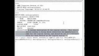 How to see the SNMP MIB Description text for an OID item