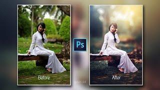 Photoshop cc Tutorial : Outdoor Portrait Retouching