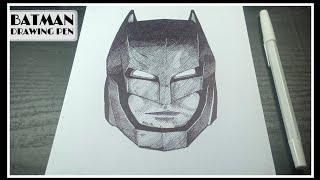 Drawing BATMAN Step By Step - Black Sketch Gallery