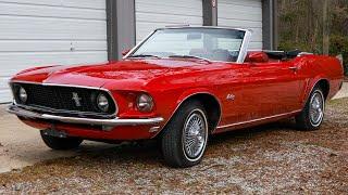 1969 Ford Mustang Convertible 351ci V8 Walk-around Video