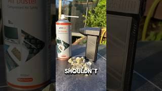 Stop using air dusters 
