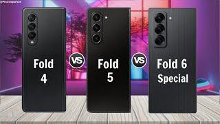 Samsung Galaxy Z Fold 4 vs Samsung Galaxy Z Fold 5 vs Samsung Fold 6 Special