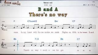 Never not/LauvKaraoke*Sheet Music*Chord*MR노래 반주*기타 코드 악보*가라오케