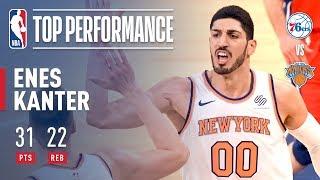 Enes Kanter Career Game (31 pts, 22 rebs) On Christmas Day vs The 76ers