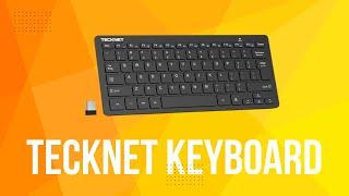 TECKNET Wireless Keyboard: Affordable, Sleek, Reliable!