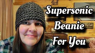 Easy ONE Skein ONE Hour Crochet Hat Tutorial - Supersonic Beanie For You