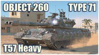 Object 260, Type 71 & T57 Heavy • WoT Blitz Gameplay