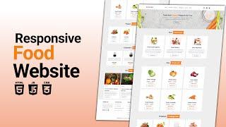 Best Responsive Grocery Ordering Website Development: HTML, CSS, JavaScript Tutorial