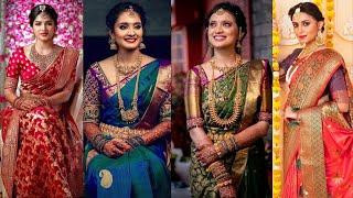 Latest Wedding Saree Designs 2025//Designer Bridal Sarees with Blouse Ideas//Trending Wedding Saree