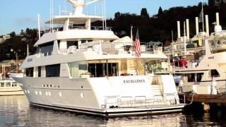 Yacht:  Westport 130' M/Y Excellence in her slip.  Yachting NW