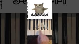 Happy Happy Happy Cat Meme Piano Tutorial #shorts