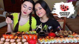 ОБЗОР JAPANESEGARDENSUSHI C АЙСЕЛЬ / МУКБАНГ СУШИ РОЛЛЫ / asmr / Ayka Emilly